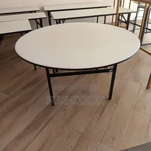 Heavy Duty 1.5m Round Foldable Wooden Table