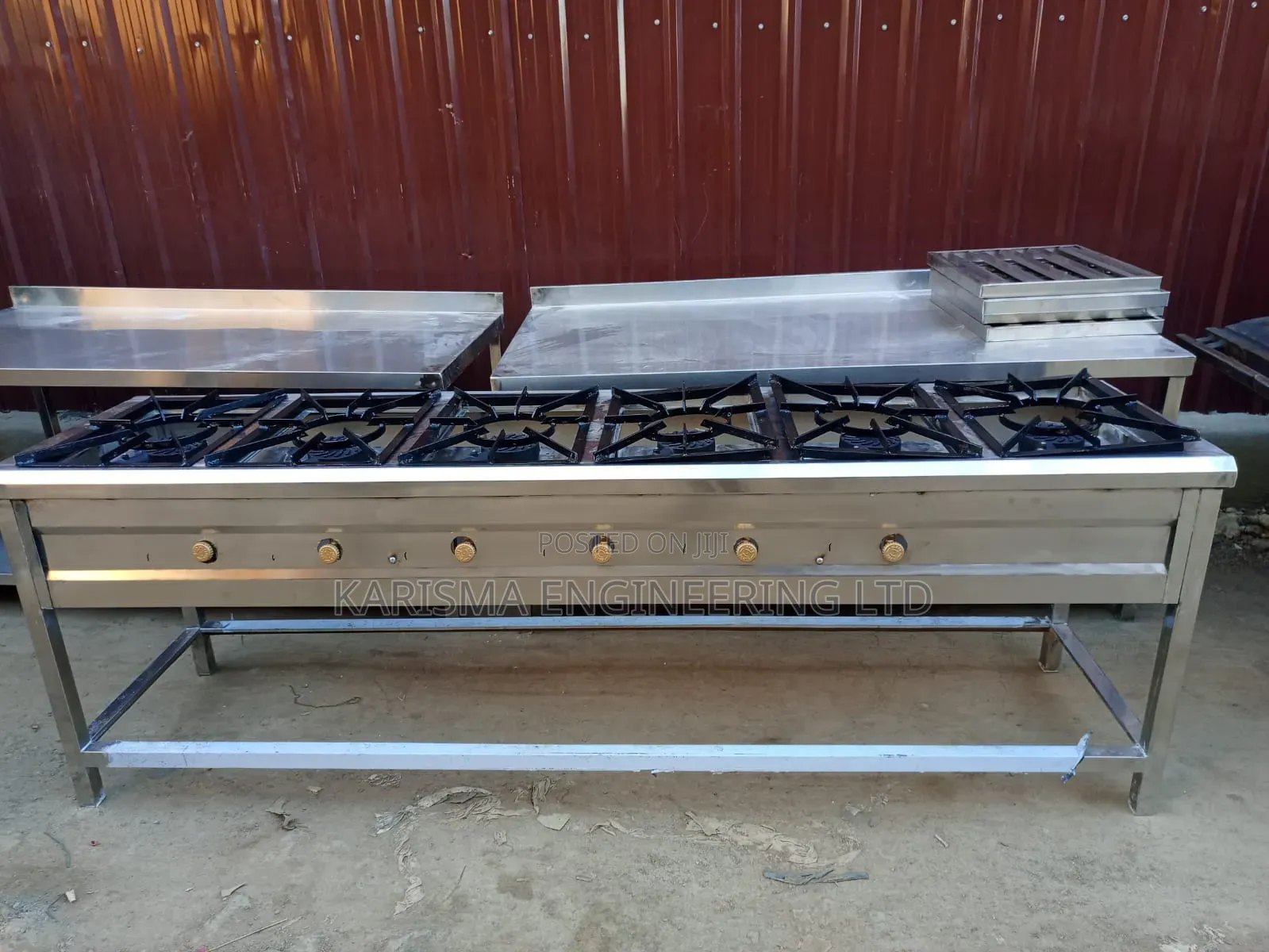 Heavy Duty Stainless Steel 6 Burner Cooker