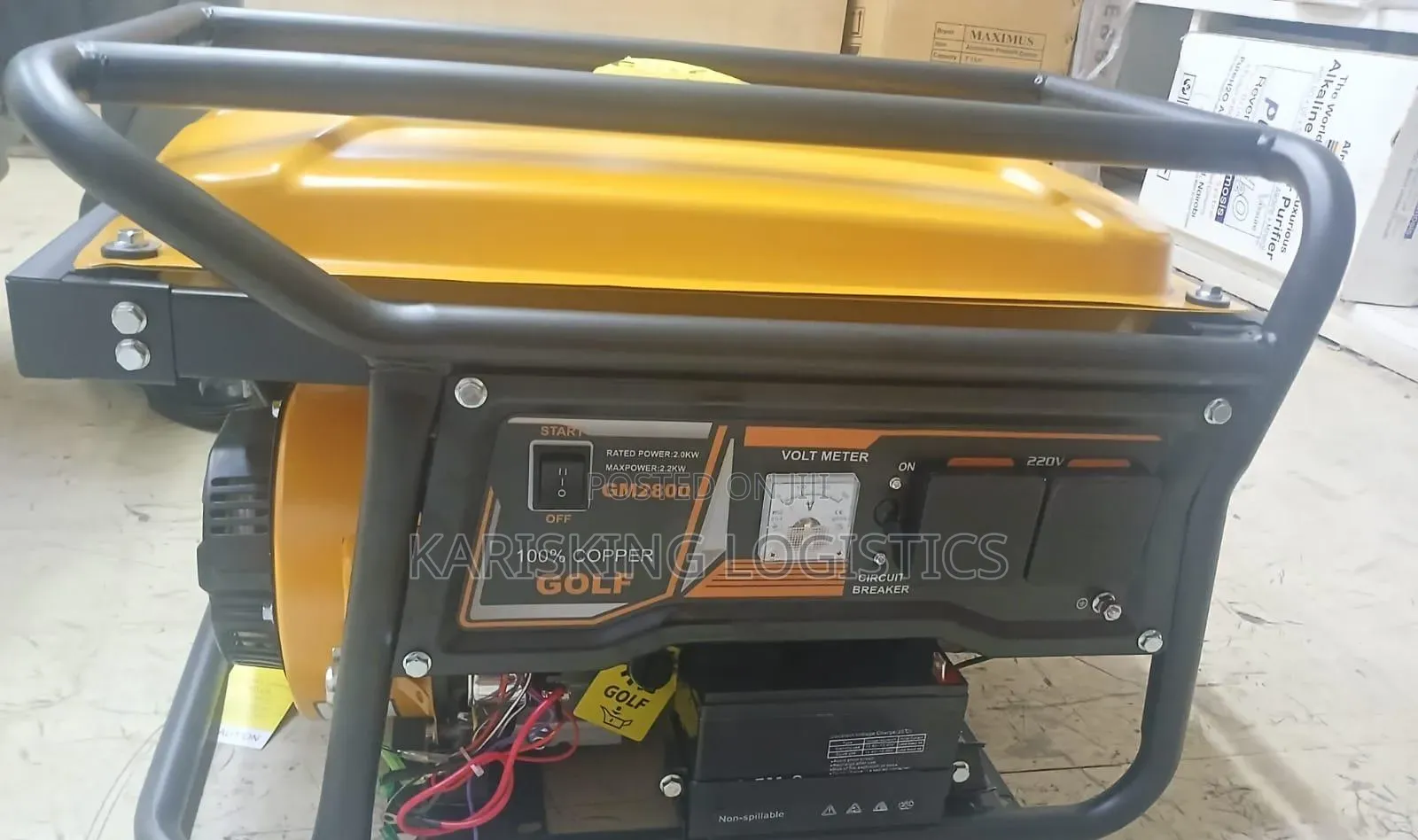 Golf Gasoline Generator 3.8kva