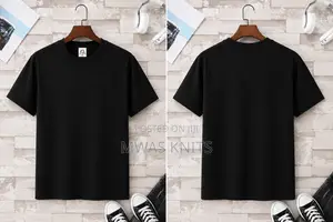 Black Round Neck T Shirt