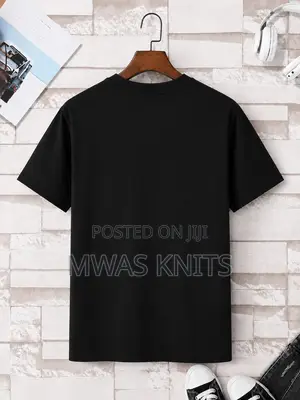 Black Round Neck T Shirt
