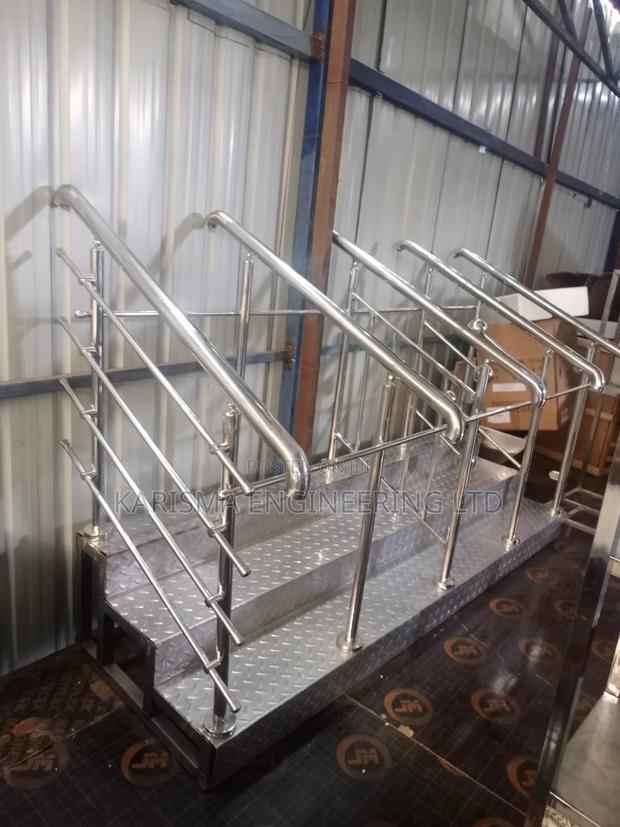 Locally Manufactured Stainless Steel Staircase Railing,
