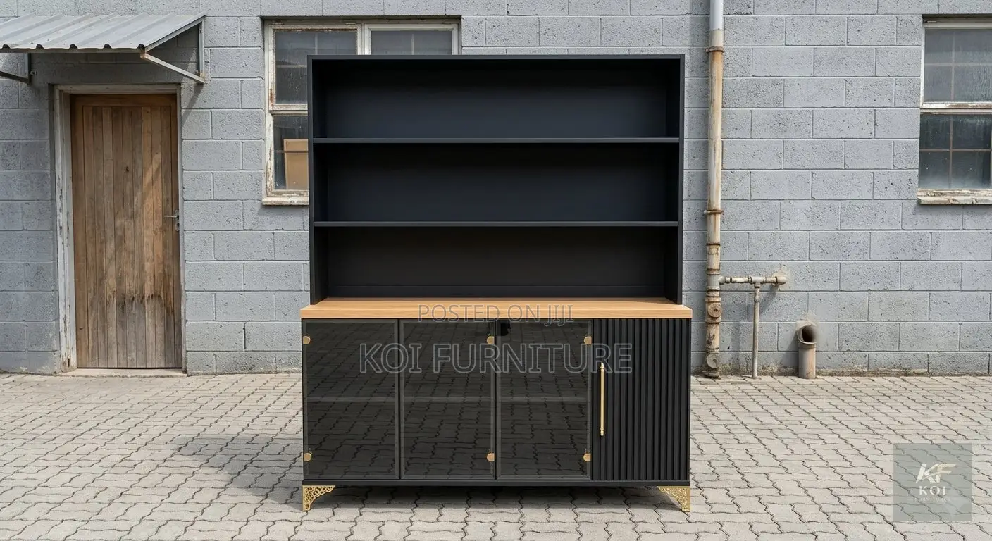 Storage Units; Modish Black High Freestanding Wine Cabinet