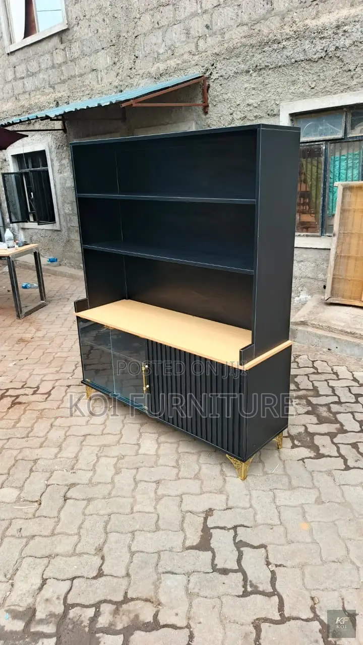 Storage Units; Modish Black High Freestanding Wine Cabinet