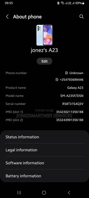 Samsung Galaxy A23 128 GB Blue