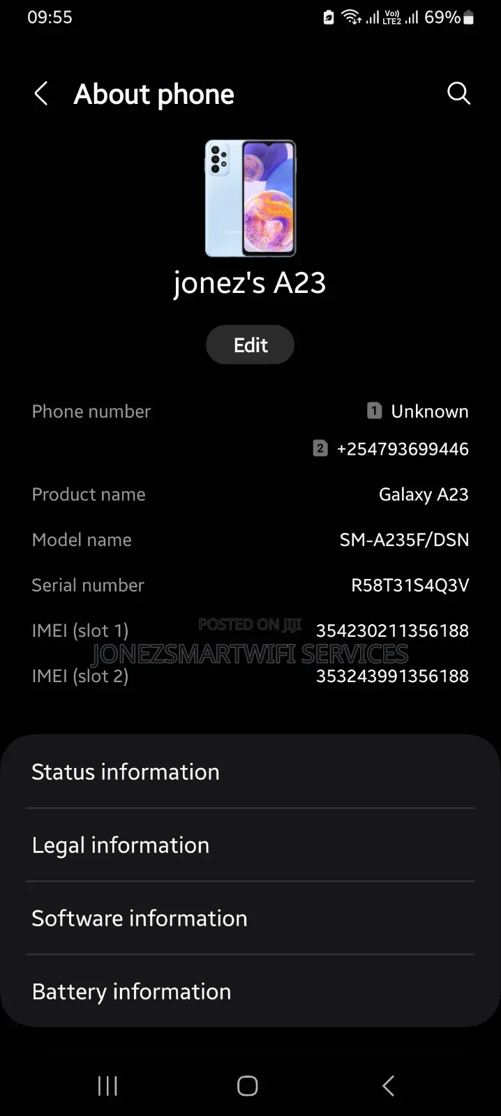 Samsung Galaxy A23 128 GB Blue