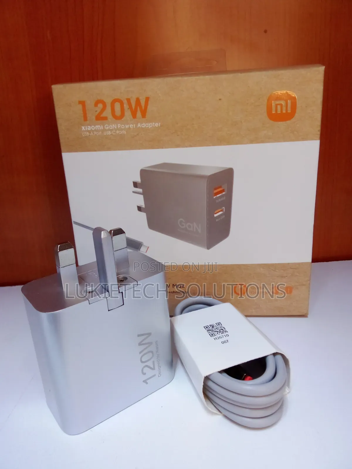 120 Watts Xaomi Charger Complete With Type Usb-C Cable