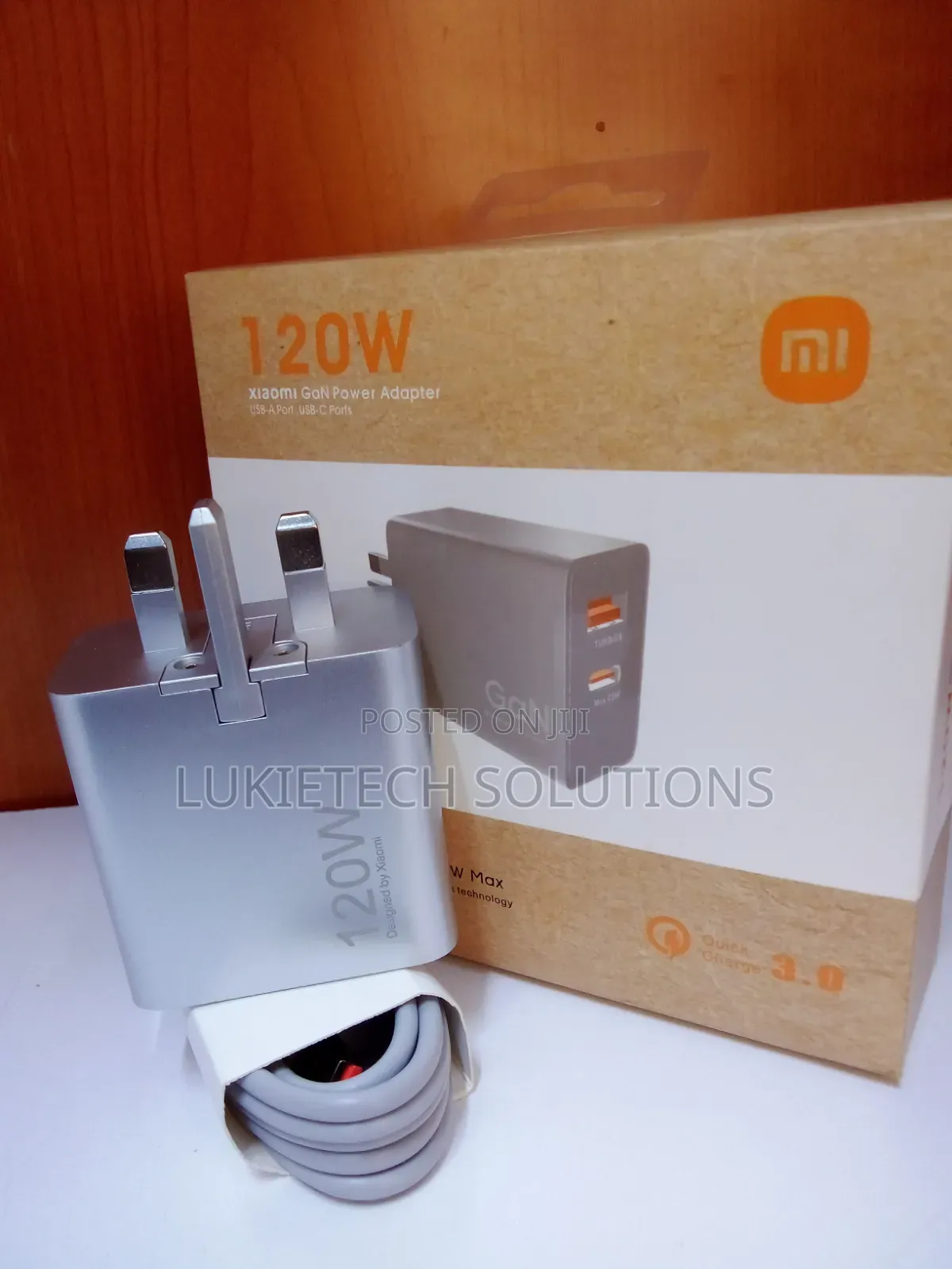 120 Watts Xaomi Charger Complete With Type Usb-C Cable