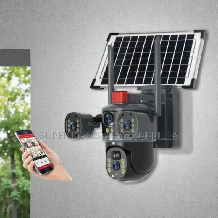 Two-Way Audio 20mp Ultra Hd 4g PTZ Triple Lens Solar Camera