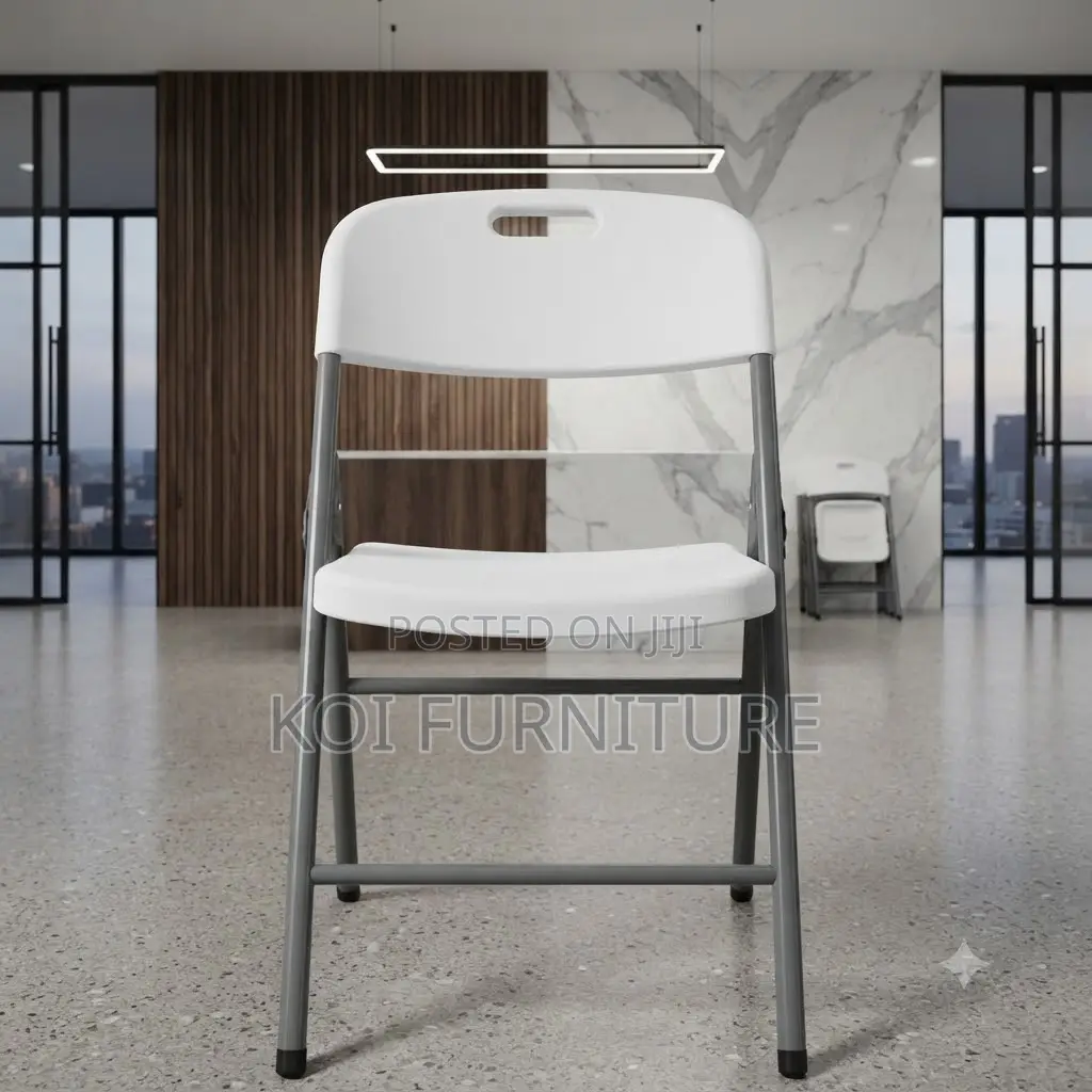Office Chairs; Mid Back White Round Event Chair