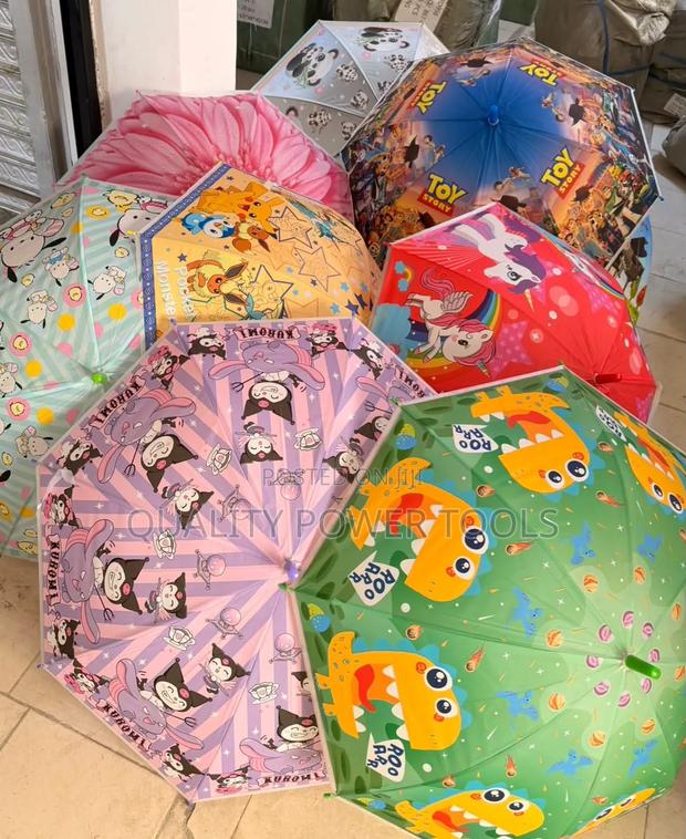 Kids Cartoon-Themed Umbrellas for Children Feature Various Popular