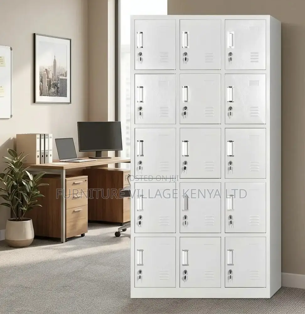 15 Door Metal Locker 3 Column 5 Row Storage Cabinet
