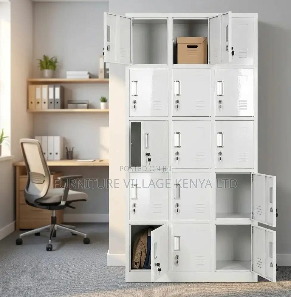 15 Door Metal Locker 3 Column 5 Row Storage Cabinet
