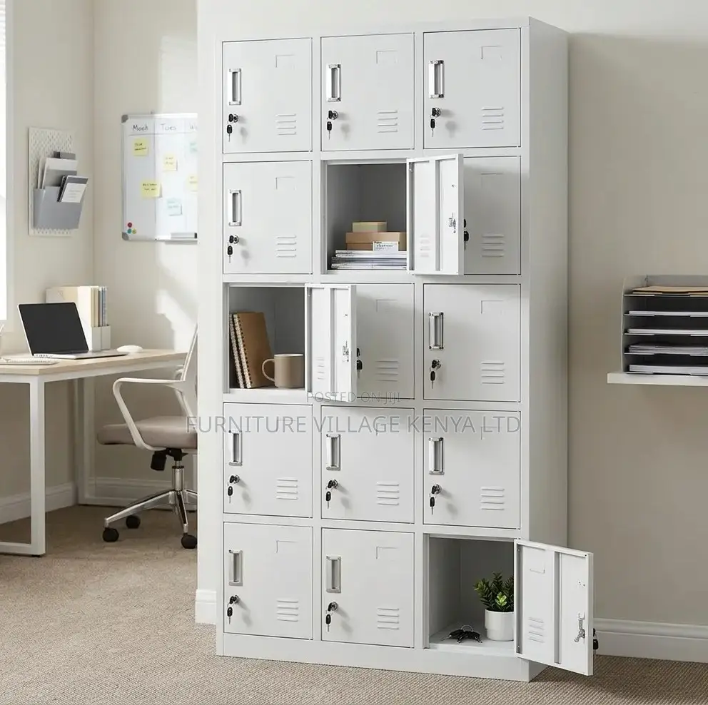 15 Door Metal Locker 3 Column 5 Row Storage Cabinet