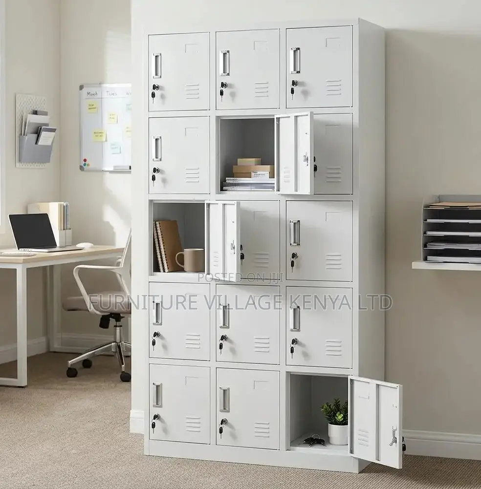 15 Door Metal Locker 3 Column 5 Row Storage Cabinet