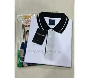 White Collar Black Polo T Shirt Fashion