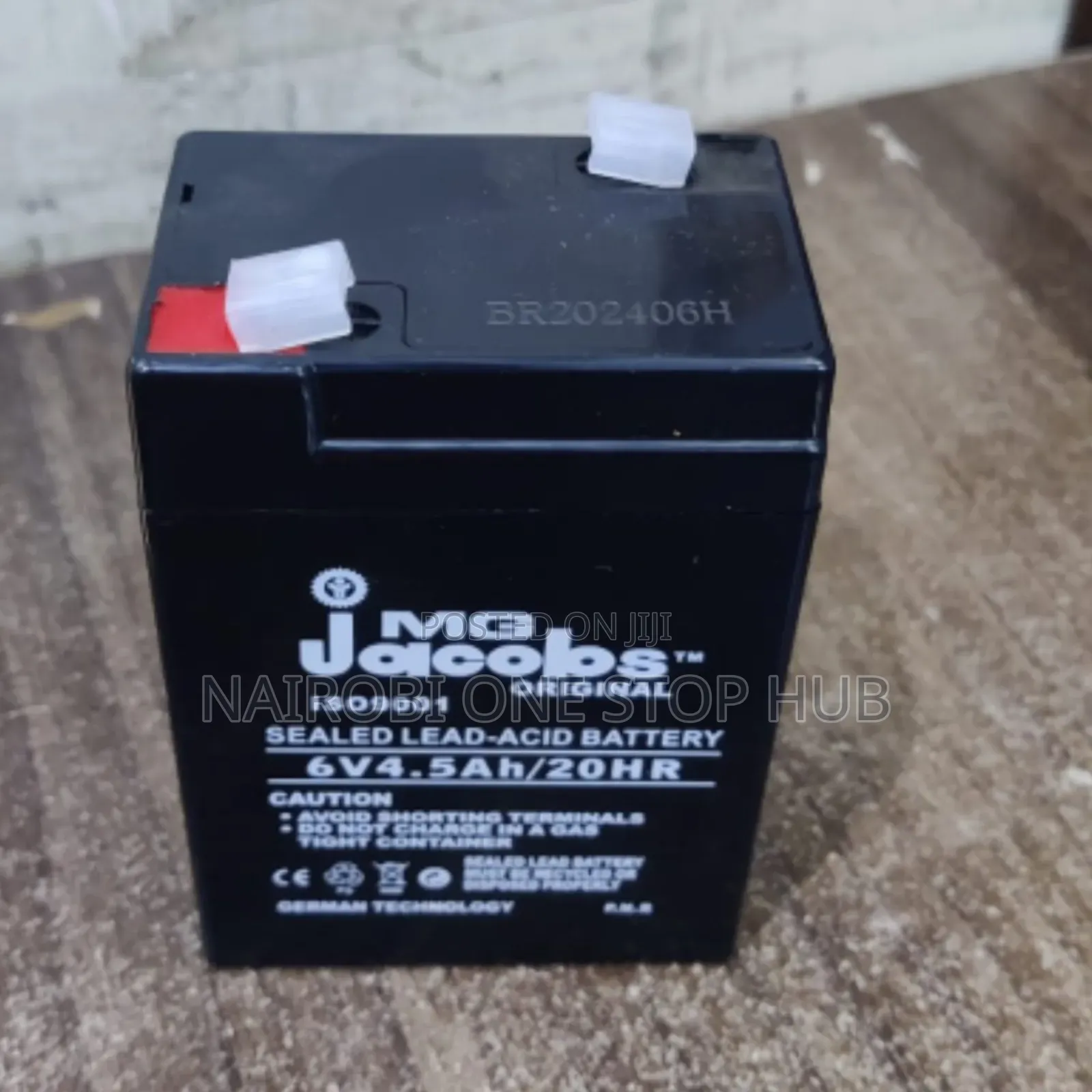 Mg Jacobs 6v 4.5ah Rechargeable Battery