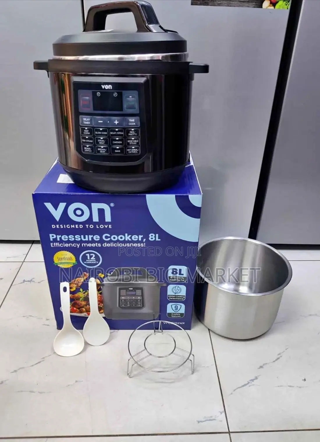 Von Pressure Cooker Stainless Steel Inner Pot