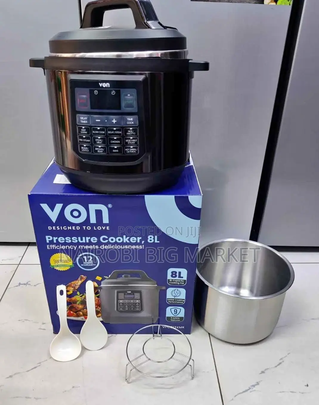 Von Pressure Cooker Stainless Steel Inner Pot