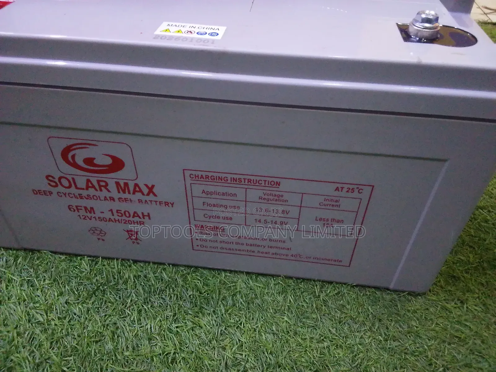 Solarmax 150ah 12v Deep Cycle Gel Battery