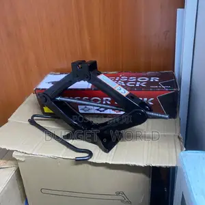 . Compact 2t Vehicle Scissor Jack – Heavy Steel Car Lift With Foldable
