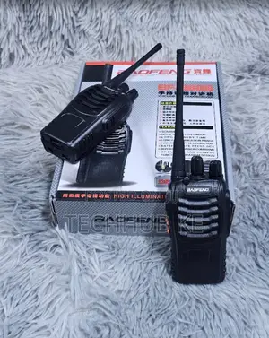 Baofeng Bf-888s Uhf Walkie Talkie Set With Rechargeable Battery