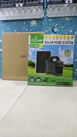 *Cclamp Big Solar Home System Kit 2 Ufo Lights 2 Led Bulbs.