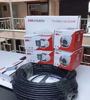 Smart Hybrid CCTV Kit 4 Cameras With 12v 5a Power Supply