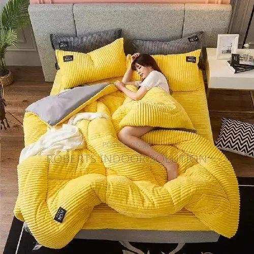 Natural Geometric Duvet Set