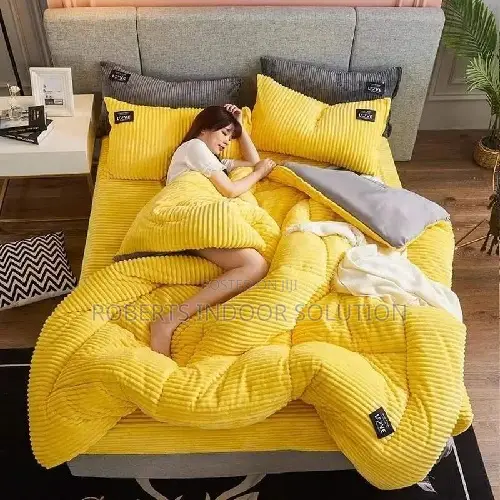 Natural Geometric Duvet Set