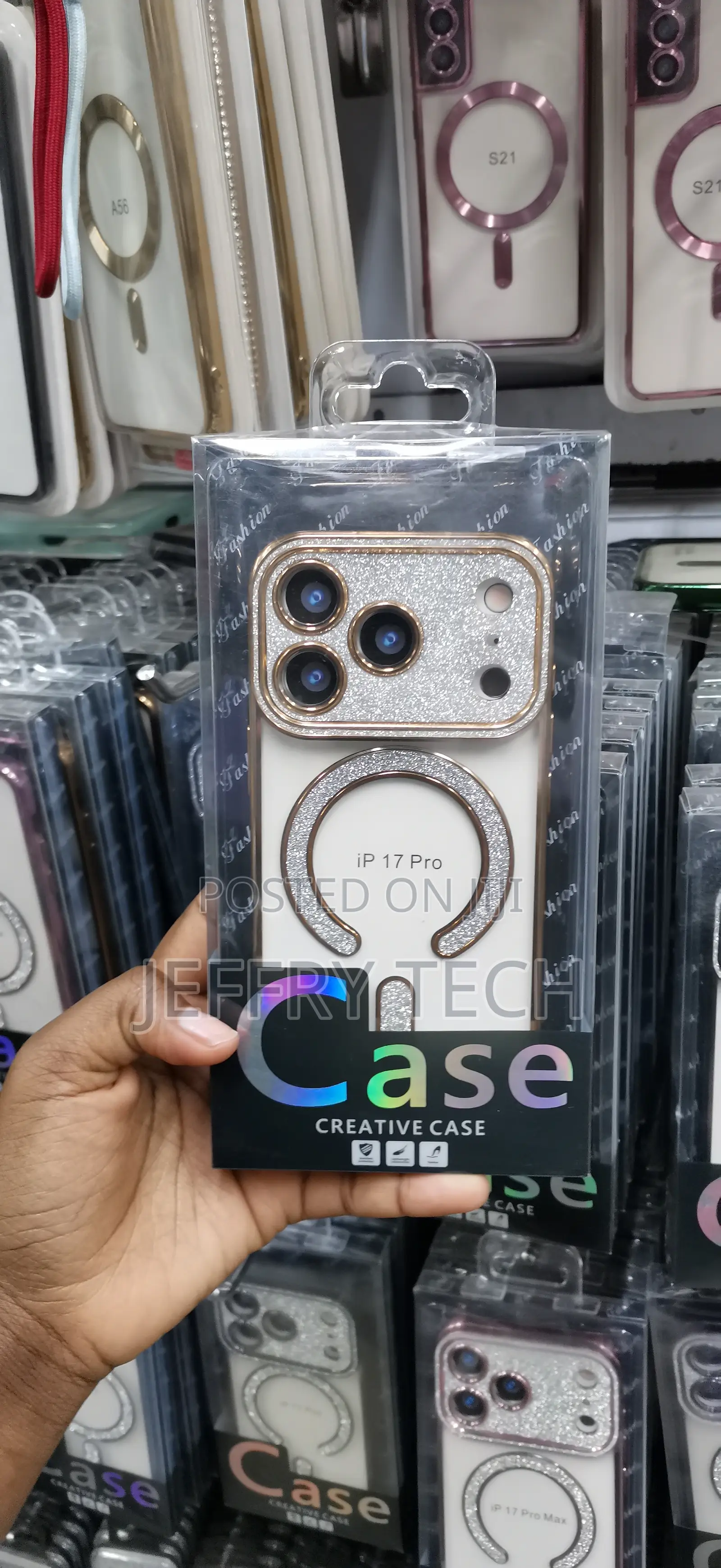 iPhone 17 Pro" Electroplated Glitter Magsafe Phone Case