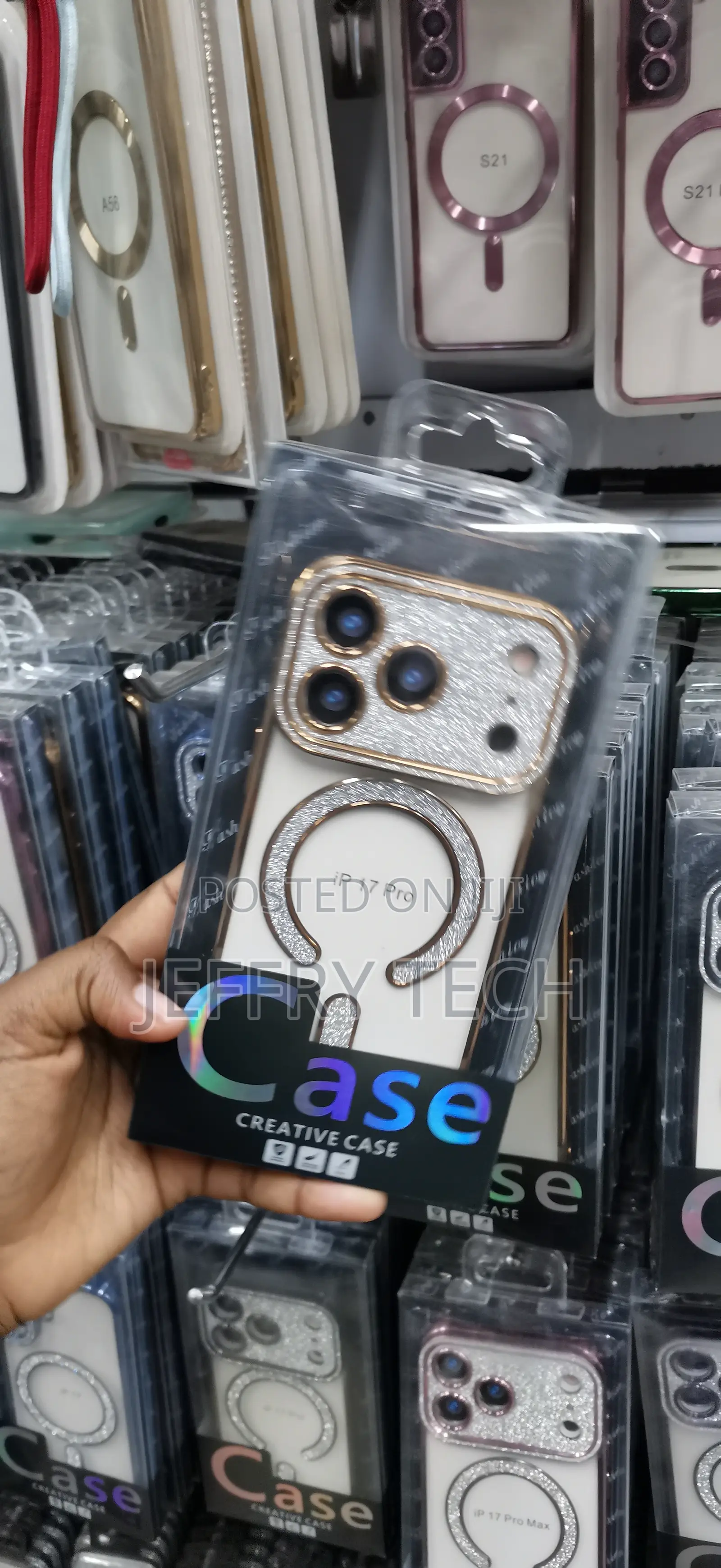 iPhone 17 Pro" Electroplated Glitter Magsafe Phone Case