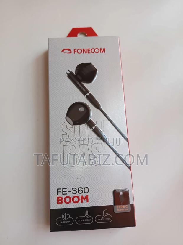 Fonecomfe-360 Boom Wired Earphone (Black) - thumbnail 2