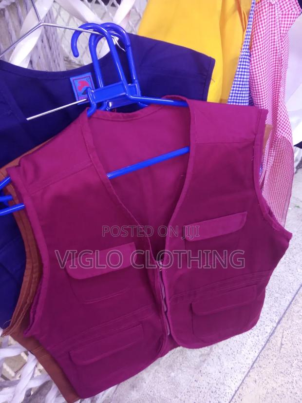 Plain Red Heavy Safety Jacket