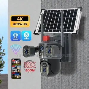 Plug and Play 20mp Ultra Hd 4g PTZ Triple Lens Solar Camera