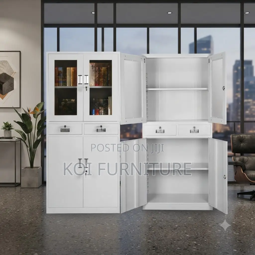 Office Cabinet; Two-Doors Steel Executive Cabinet for Storage
