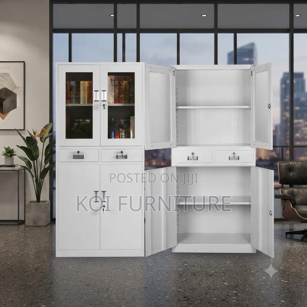 Office Cabinet; Two-Doors Steel Executive Cabinet for Storage