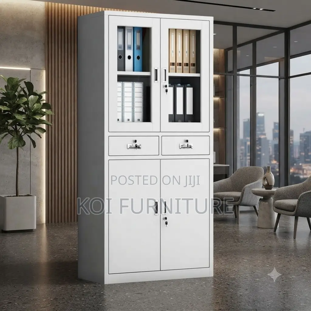Office Cabinet; Two-Doors Steel Executive Cabinet for Storage