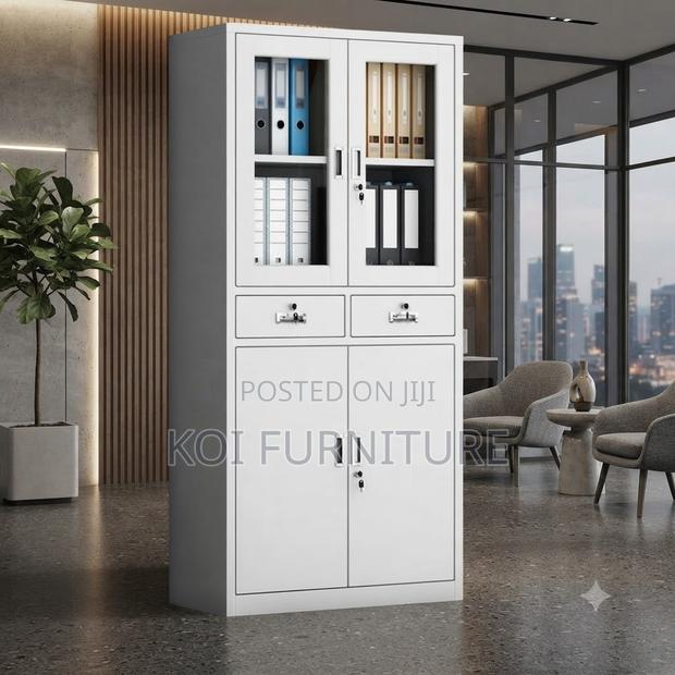 Office Cabinet; Two-Doors Steel Executive Cabinet for Storage - thumbnail 4