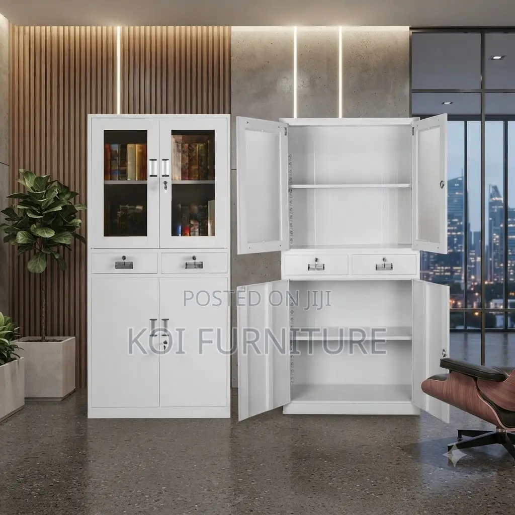 Office Cabinet; Two-Doors Steel Executive Cabinet for Storage