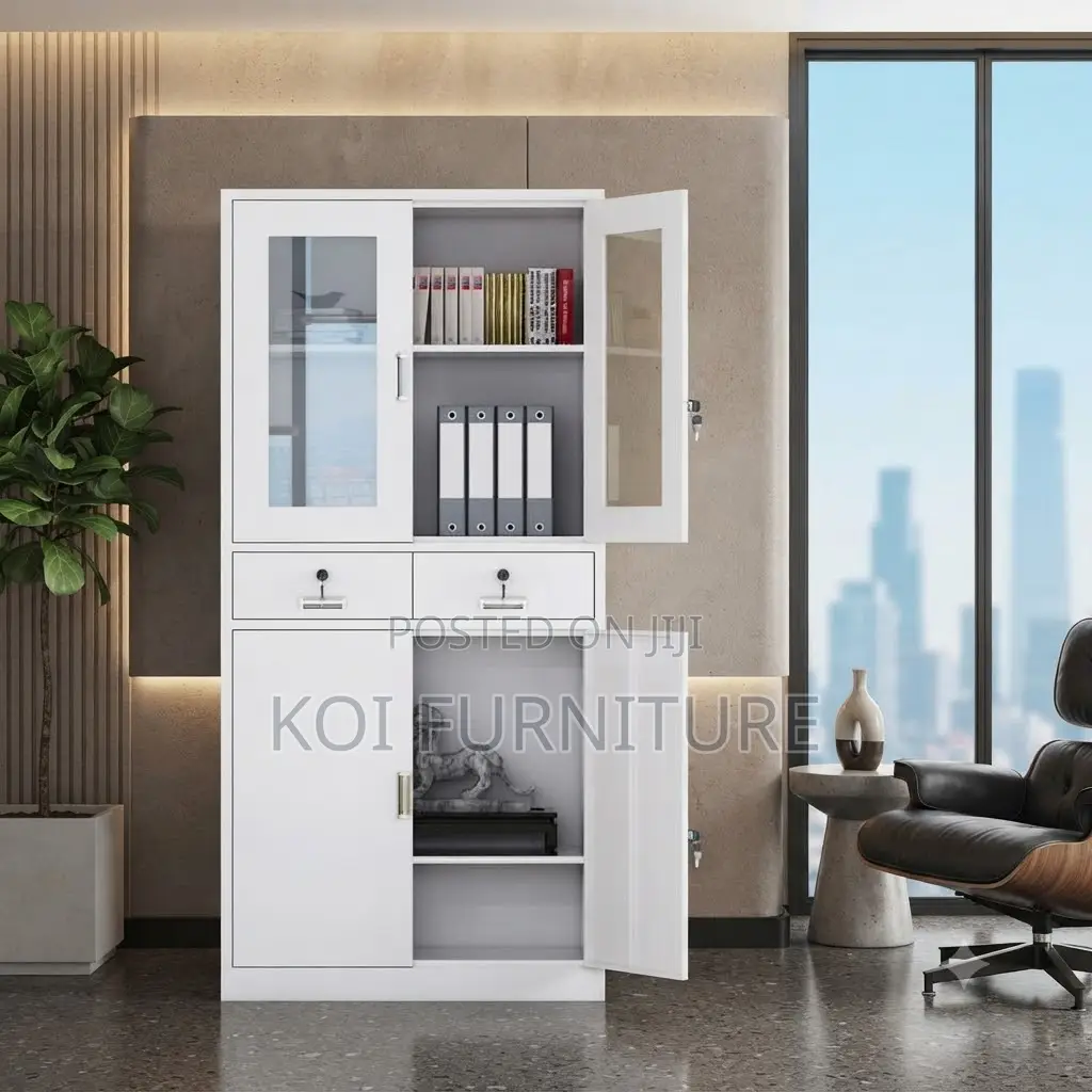 Office Cabinet; Two-Doors Steel Executive Cabinet for Storage