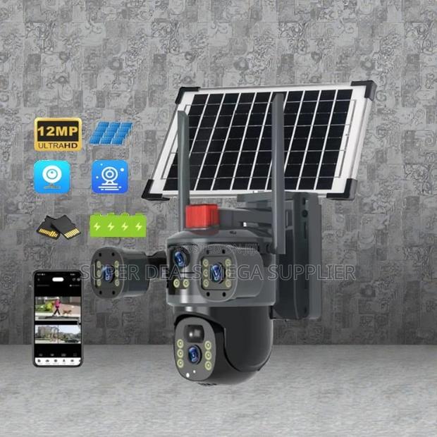 Auto Tracking Support 20mp 4k Ultra Hd 4g Ptz Triple Lens Solar Camera
