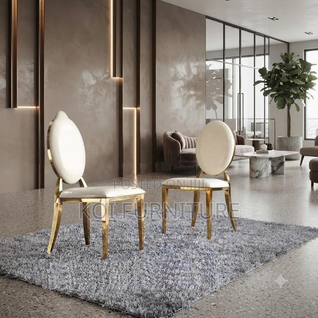 Dining Chairs; Leather Sophisticated Comfort Dining Chairs
