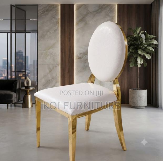 Dining Chairs; Leather Sophisticated Comfort Dining Chairs - thumbnail 5