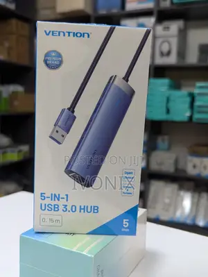 Vention 5 in 1 Docking Station, Hub 0.15m Blue Aluminum Alloy Type
