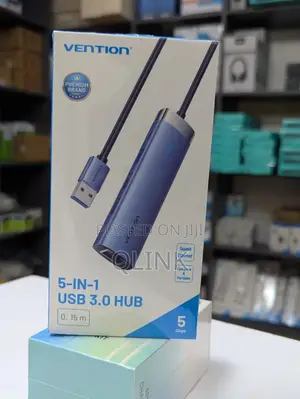Vention 5 in 1 Docking Station, Hub 0.15m Blue Aluminum Alloy Type