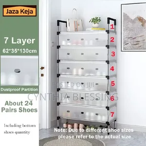 6-Layer Enclosed Shoe Rack