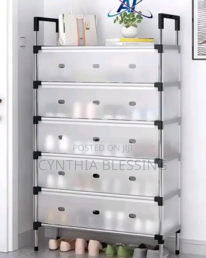 6-Layer Enclosed Shoe Rack