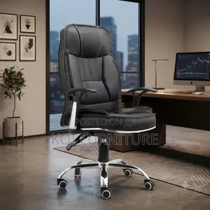 Office Chairs; Reciner Premium Leather Upholstery Office Chairs