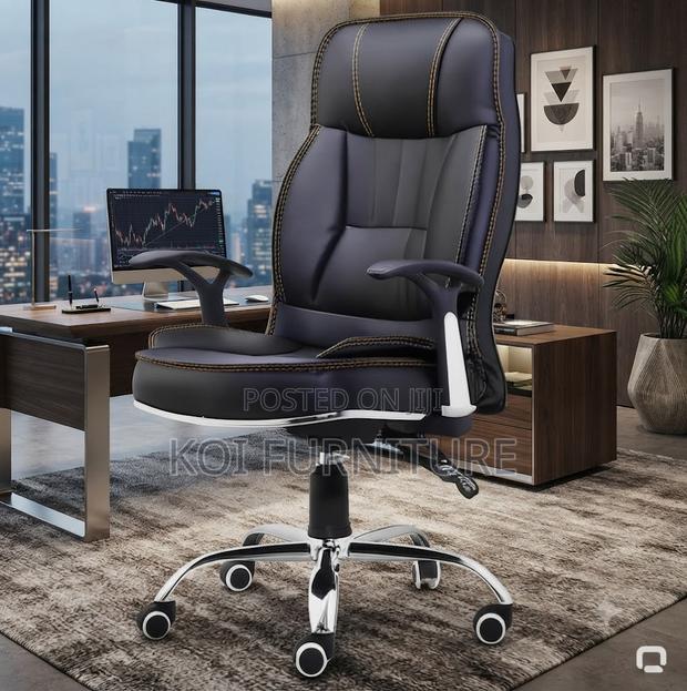 Office Chairs; Reciner Premium Leather Upholstery Office Chairs - thumbnail 4